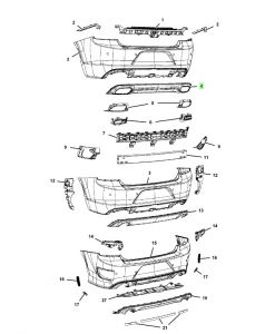 جلدة صدام خلفي سفلية