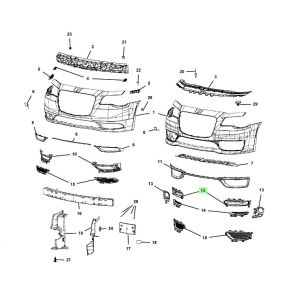 غطاء كشاف يسار