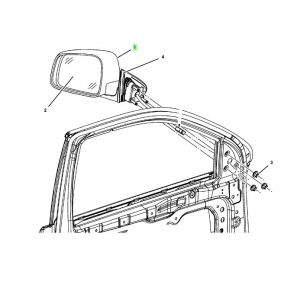 مرايه جانبية يمين