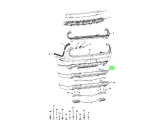 جلدة صدام خلفي سفلية