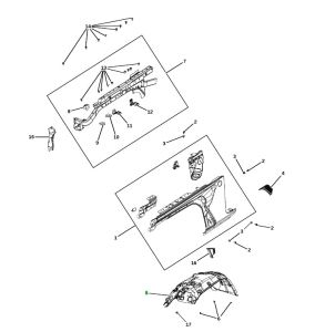 بطانة رفرف أمامي يمين
