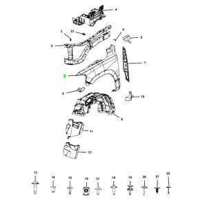 رفرف أمامي يمين