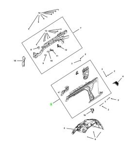 رفرف أمامي يسار