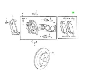 فحمات فرامل خلفية