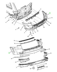 جلدة صدام خلفي علوية