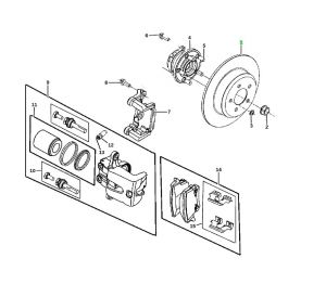 هوب فرامل خلفي