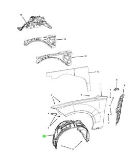 بطانة رفرف أمامي يمين