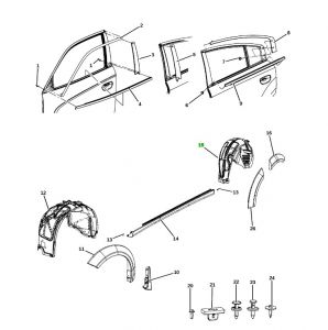 بطانة رفرف خلفي يسار
