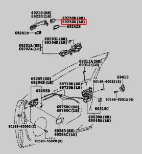 غطاء مقبض باب خارجي
