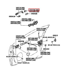 غطاء مقبض باب خارجي