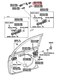 غطاء مقبض باب خارجي