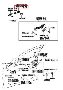 غطاء مقبض باب خارجي