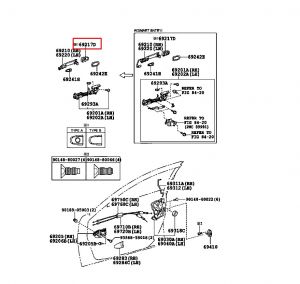 غطاء مقبض باب خارجي