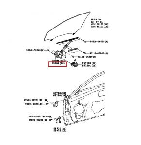 منظم رفع و تنزيل زجاج الباب الأمامي يسار