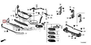 جلدة صدام أمامي سفلي