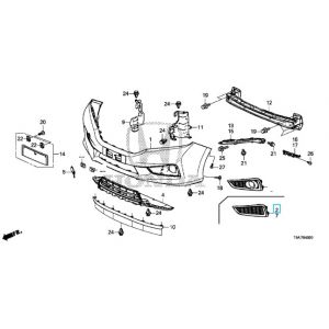 غطاء فتحة كشاف الضباب