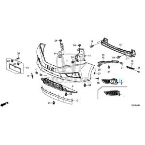 ديكور كشاف أمامي يمين