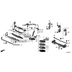 ديكور كشاف أمامي يسار