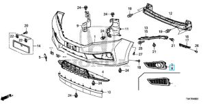 ديكور كشاف أمامي يسار