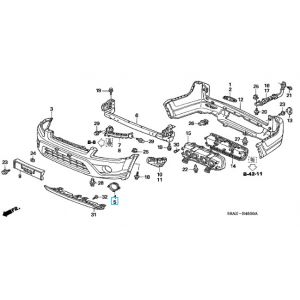 ديكور كشاف أمامي يسار