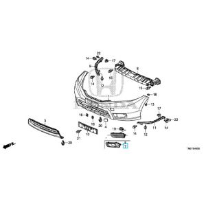 ديكور كشاف أمامي يسار