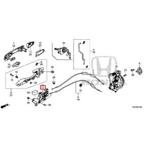 مقبض باب داخلي *NH900L*(DEEP BLACK)