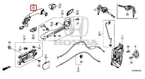 مقبض باب خارجي *NH797M*(MODERN STEEL)