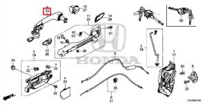 مقبض باب خارجي *NH788P*(ORCHID WHITE PEARL)