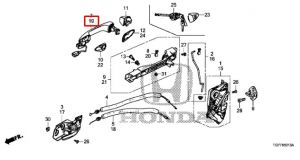 مقبض باب خارجي *B600M*(STEEL SAPPHIRE)