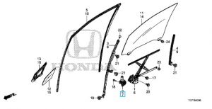 دينمو زجاج الباب الأمامي يسار