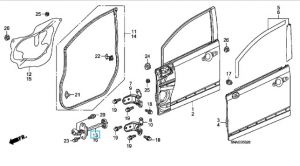 رداد باب أمامي يمين