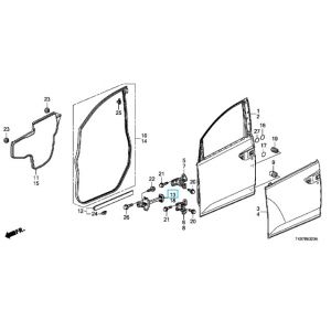 رداد باب أمامي يمين