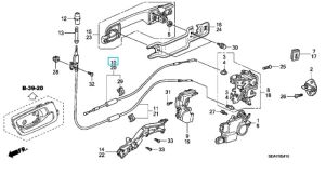 كابل قفل داخلي