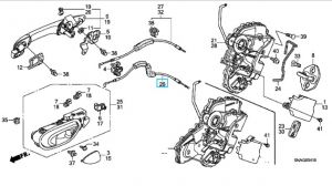 كابل قفل داخلي