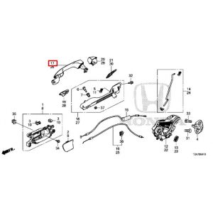 مقبض باب خارجي  *NH797M*(MODERN STEEL)