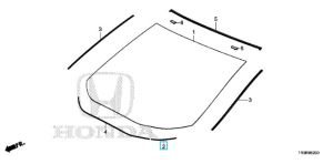 جلدة زجاج أمامي