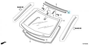 جلدة زجاج أمامي