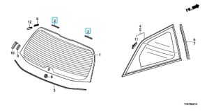 جلدة زجاج خلفي