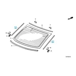 جلدة زجاج خلفي