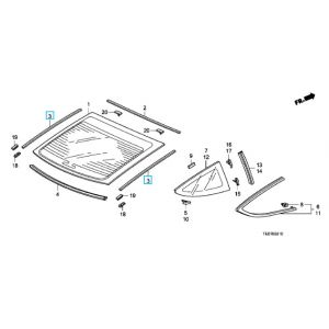 جلدة زجاج خلفي