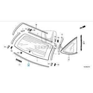 جلدة زجاج خلفي