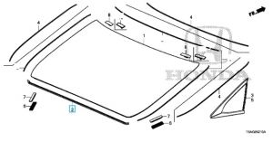 جلدة زجاج خلفي