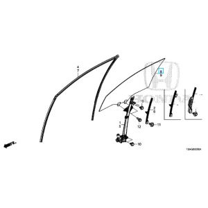 زجاج نافذة الباب (GREEN) (SISECAM)