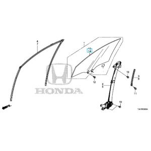 زجاج نافذة الباب (GREEN) (FUYAO)