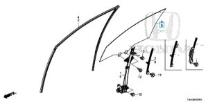 زجاج نافذة الباب (GREEN) (SISECAM)