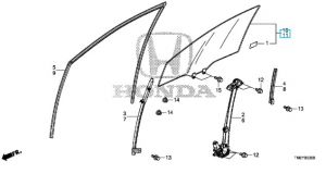 زجاج نافذة الباب (GREEN)