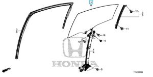 زجاج نافذة الباب (GREEN)