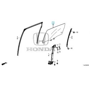 زجاج نافذة الباب (GREEN) (FUYAO)