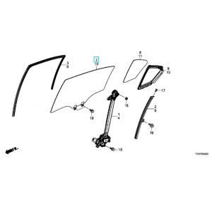 زجاج نافذة الباب (GREEN) (NIPPON SAFETY)