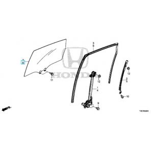 زجاج نافذة الباب (GREEN) (AGC)